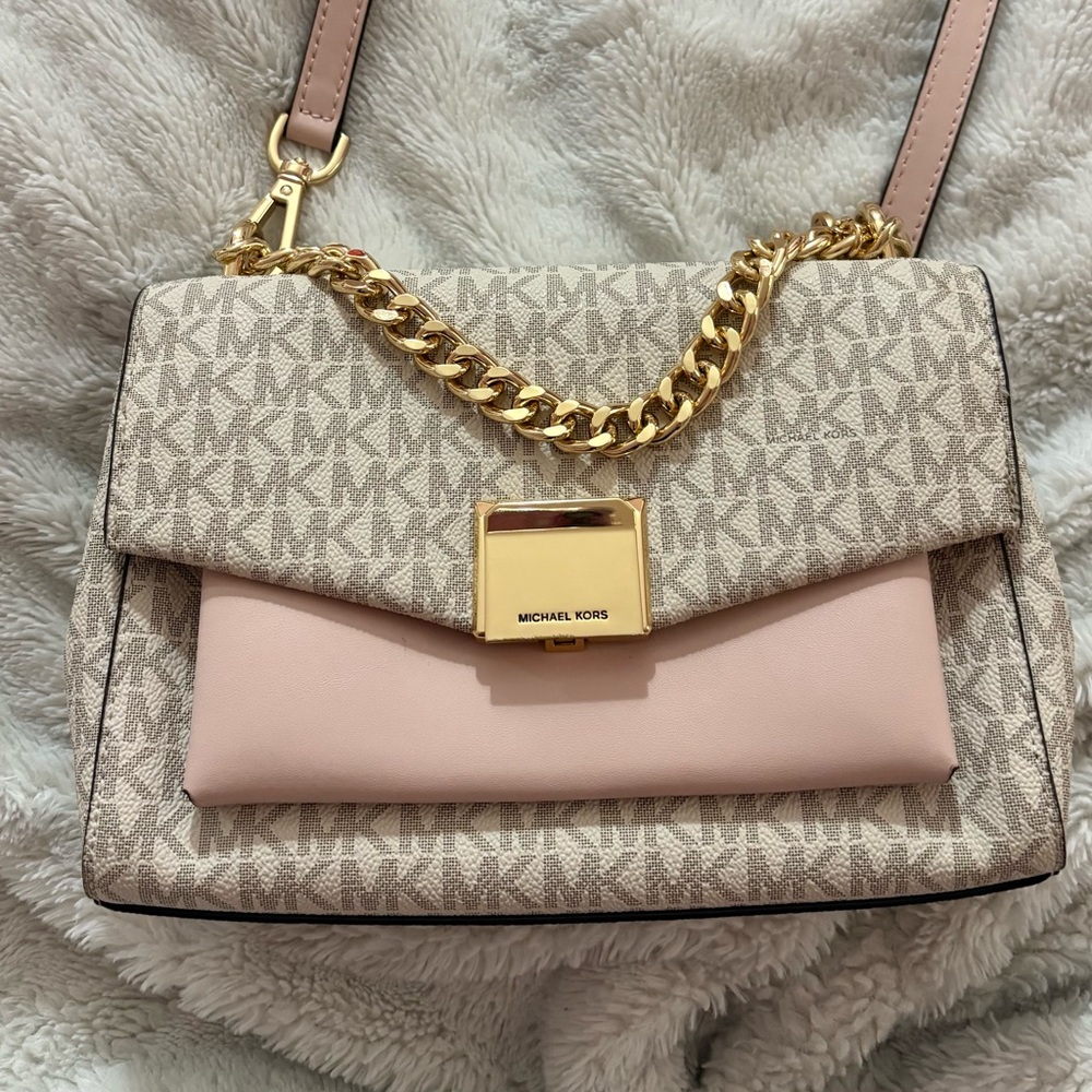Michael Kors Crossbody Bag with Gold Chain